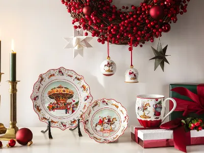 Limitowana kolekcja Annual Christmas Edition 2024 marki Villeroy & Boch zachwyca misternymi motywami jarmarku bożonarodzeniowego. 