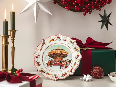 Annual Christmas Edition 2024 mit Weihnachtsmarkt- Die limitierte Villeroy & Boch Annual Christmas Edition 2024 begeistert mit detailverliebten Motiven aus der Welt des Weihnachtsmarkts.