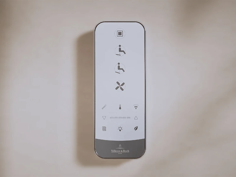 Fjernkontroll for Tivo dusjtoalett Tivo dusjtoalett med fjernkontrollfunksjon gjør det enkelt å betjene alle funksjoner med et tastetrykk.