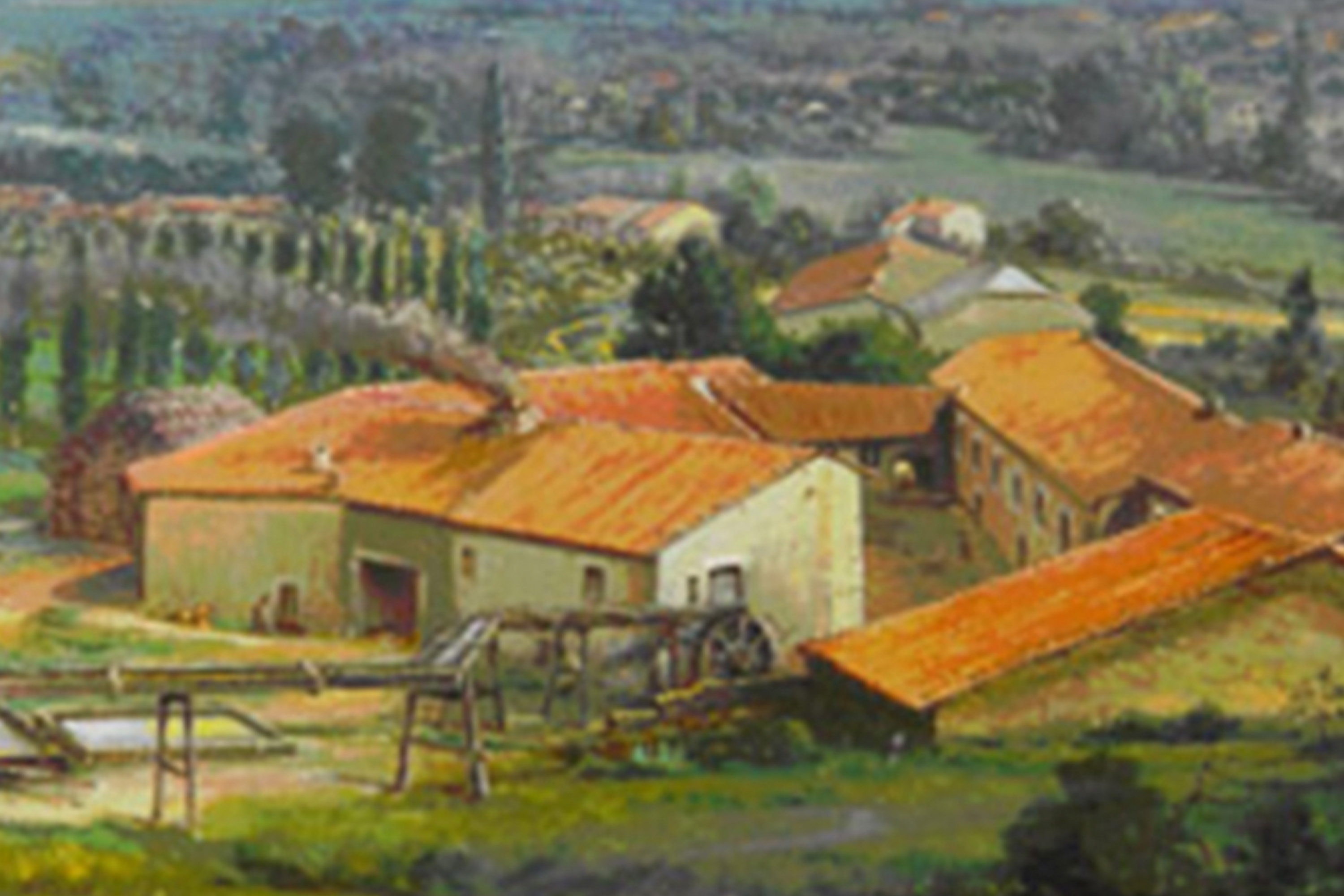 Painting of a Farmhouse 1748 Painting of a Farmhouse